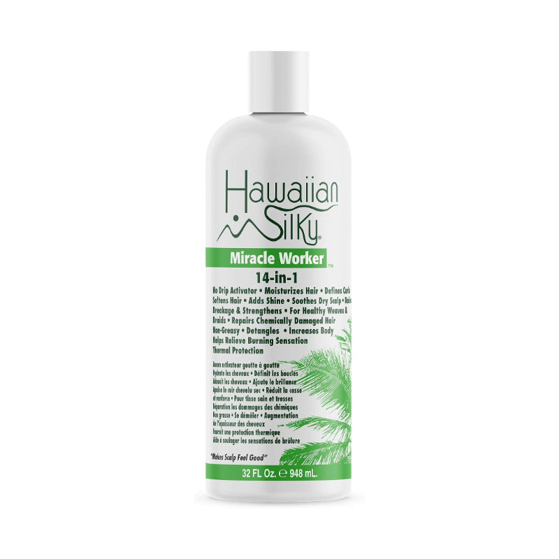 HAWAIIAN SILKY 14-IN-1 MIRACLE WORKER NO DRIP ACTIVATOR & MOISTURIZER 32OZ