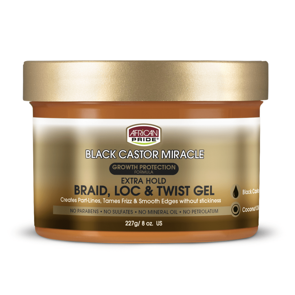 AFRICAN PRIDE GEL FIXANT LOCS ET VANILLES RICIN NOIR 227G