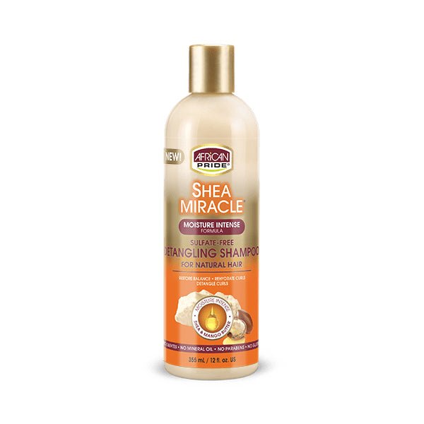 SHAMPOOING DÉMÊLANT AFRICAN PRIDE SHEA MIRACLE 12OZ
