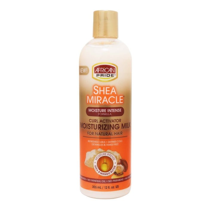 AFRICAN PRIDE SHEA MIRACLE MOIST CURL MILK 12OZ