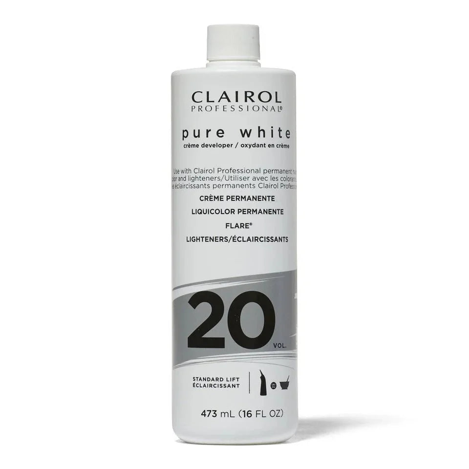 CLAIROL PROFESSIONAL PURE WHITE RÉVÉLATEUR EN CRÈME 20 VOL. 16 OZ