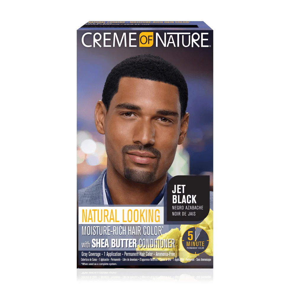 CREME OF NATURE COLORATION RICHE EN HYDRATATION NOIR EBENE