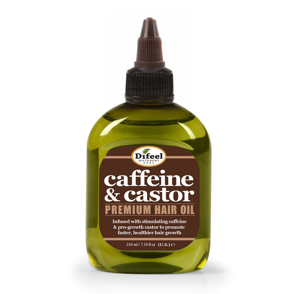 DIFEEL Huile capillaire premium caféine et ricin pour une pousse des cheveux plus rapide 210 ml