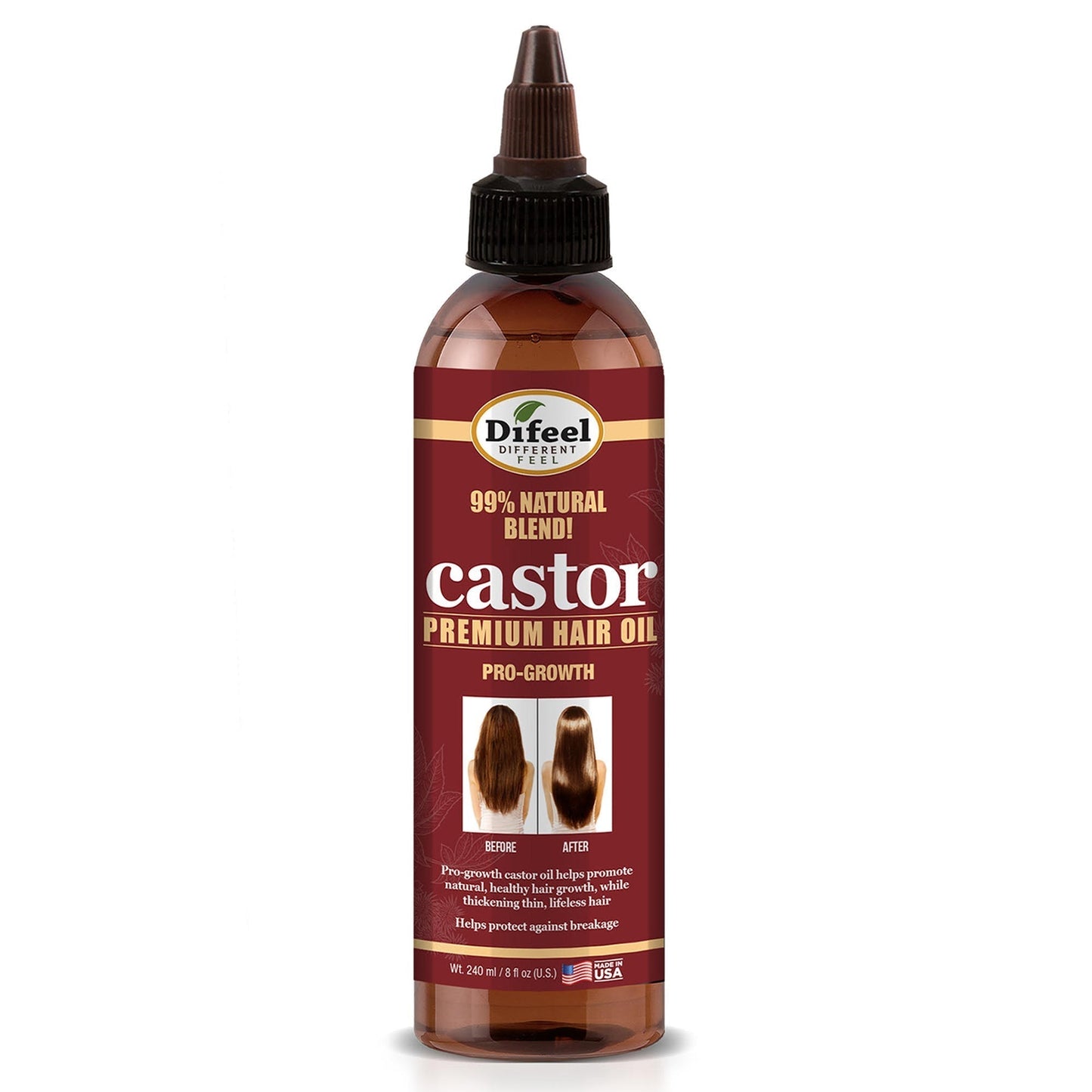 Huile capillaire Pro-Growth DIFEEL Castor 8 oz.