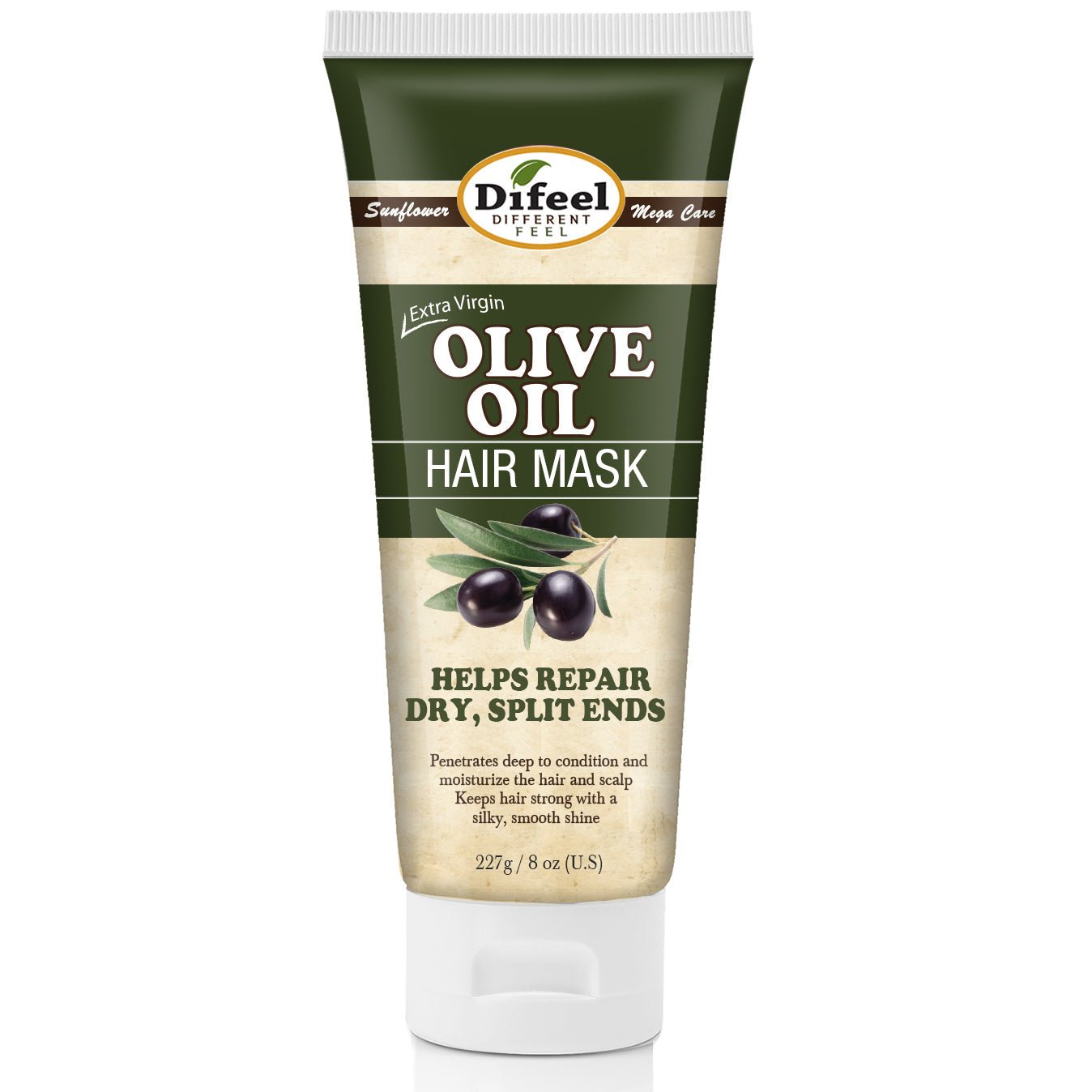 DIFEEL Masque capillaire à l'huile d'olive extra vierge 227 g