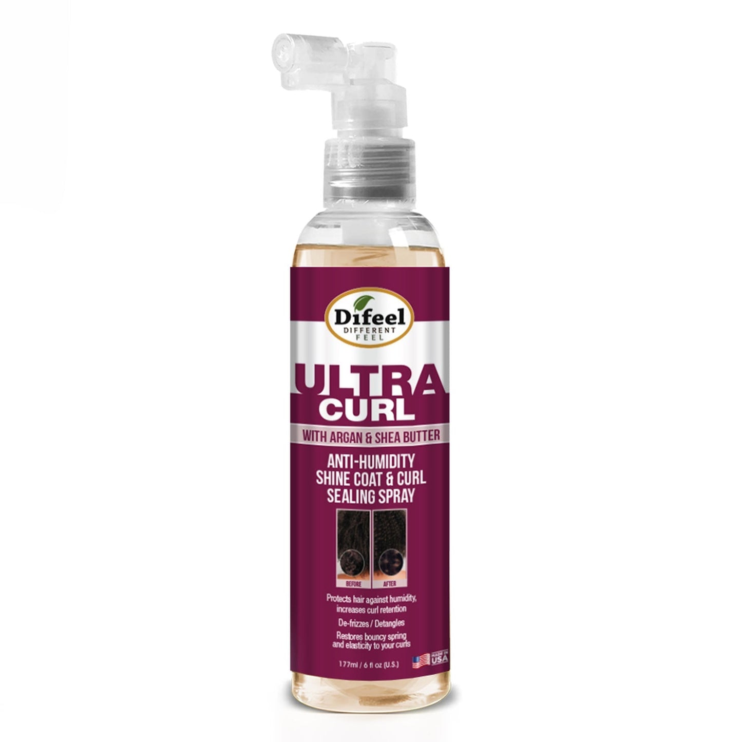 DIFEEL Ultra Curl Spray Anti-Frisottis Scellant 8 oz