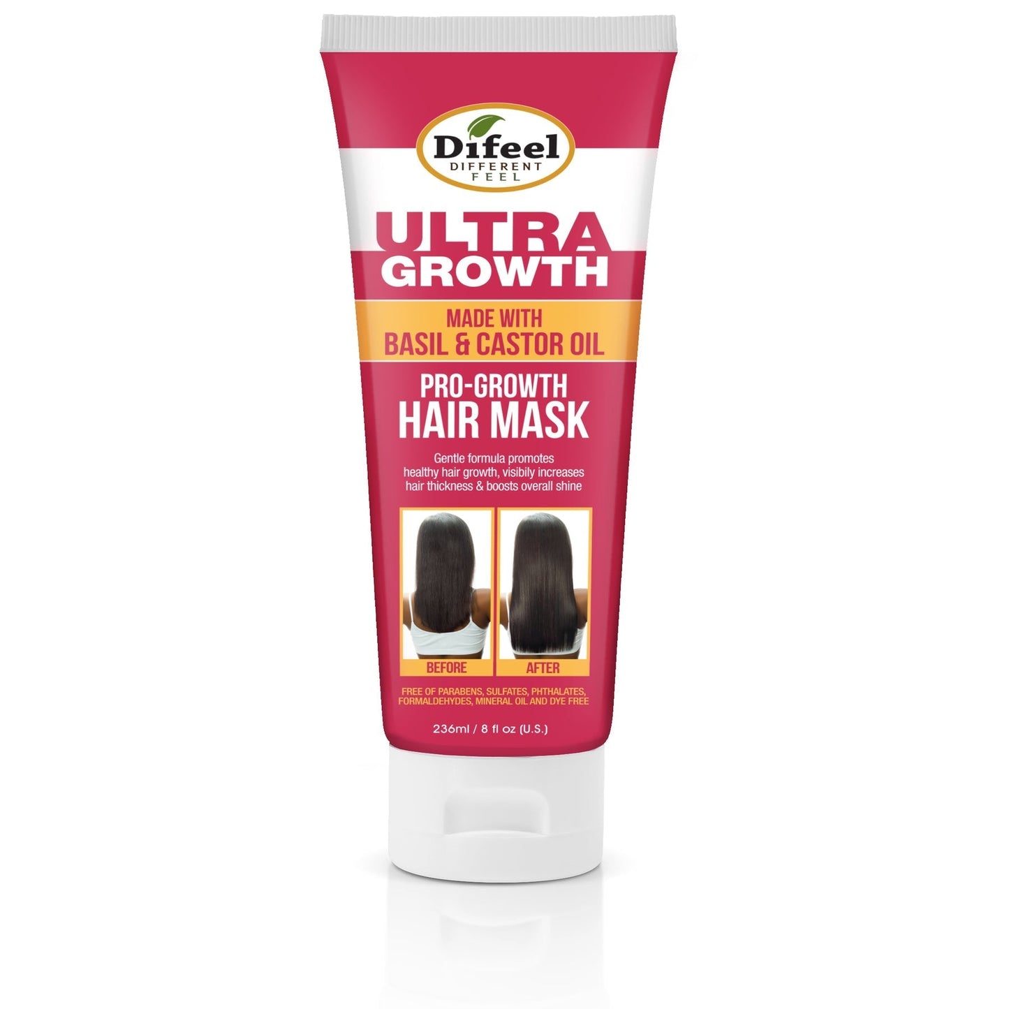 Masque Capillaire DIFEEL Ultra Croissance Basilic & Huile de Ricin 227 g.
