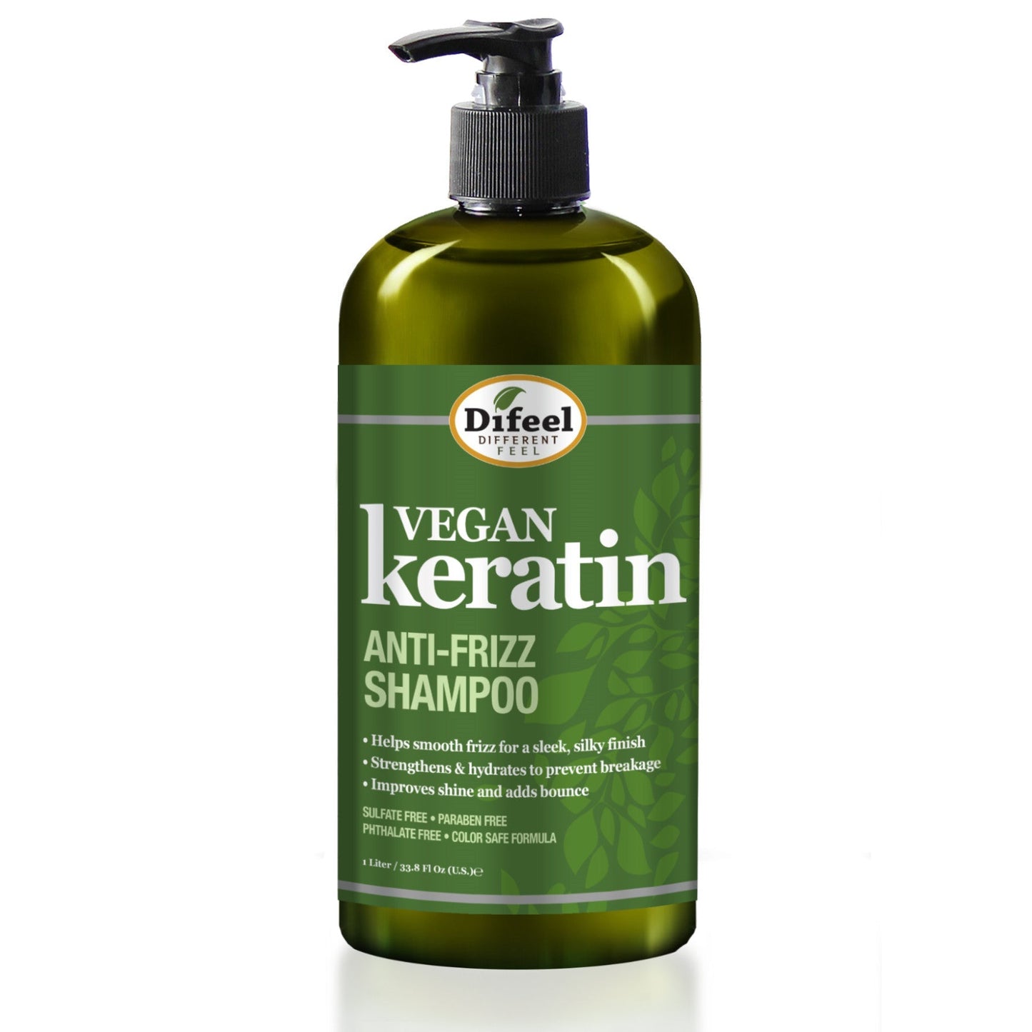 DIFEEL Shampoing anti-frisottis à la kératine végane 33,8 oz
