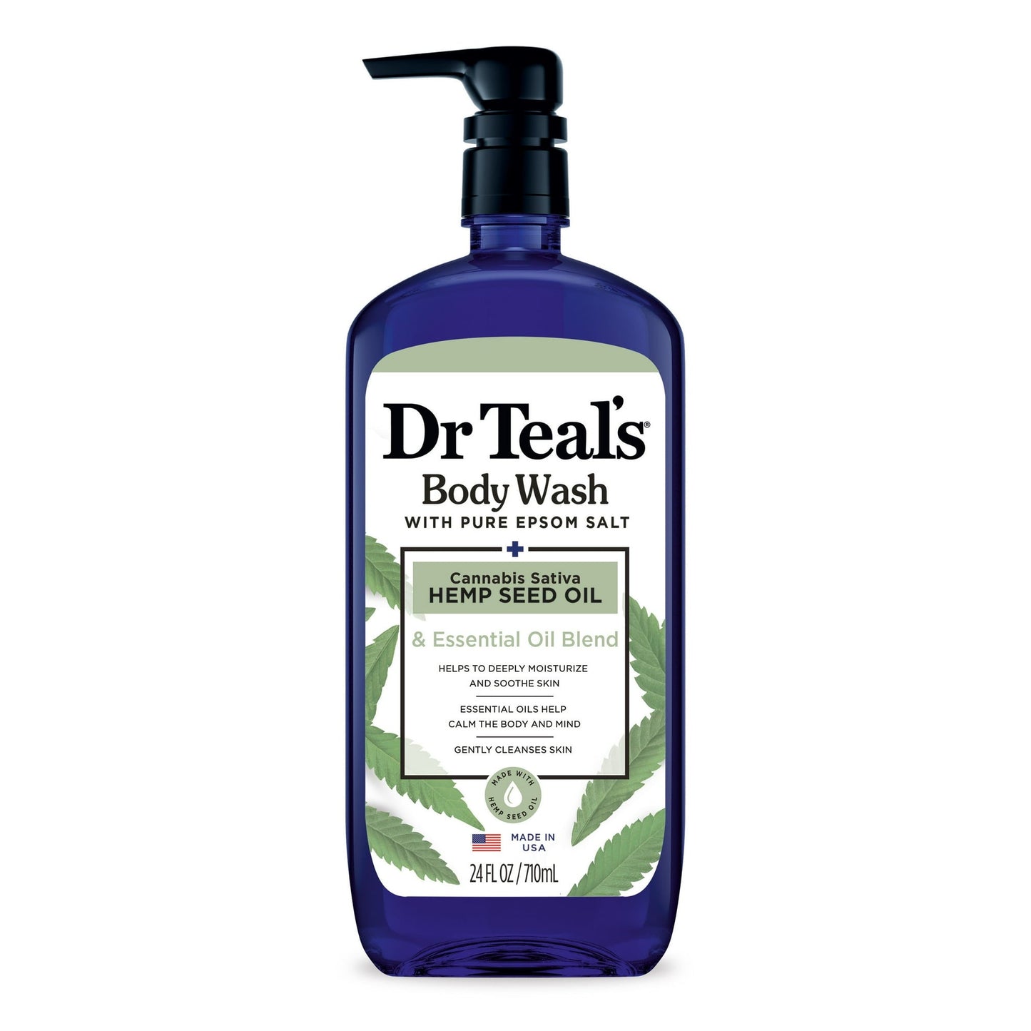 DR TEAL'S GEL DOUCHE HUILE DE GRAINES DE CHANVRE 710 ML