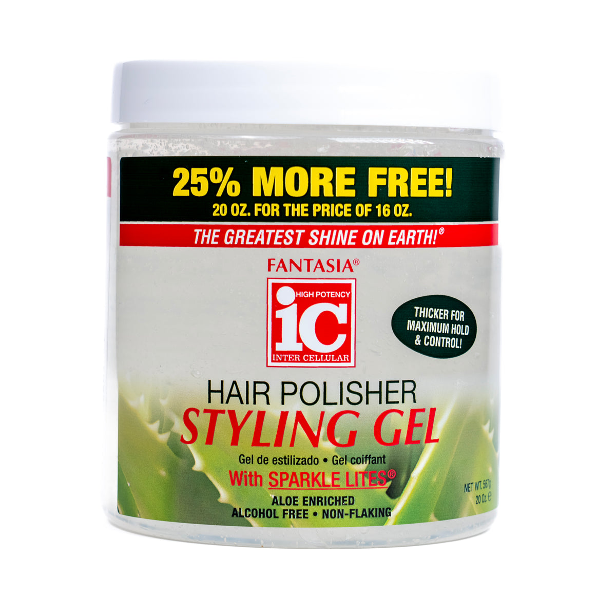 GEL COIFFANT POLISSANT FANTASIA POUR CHEVEUX 20 OZ