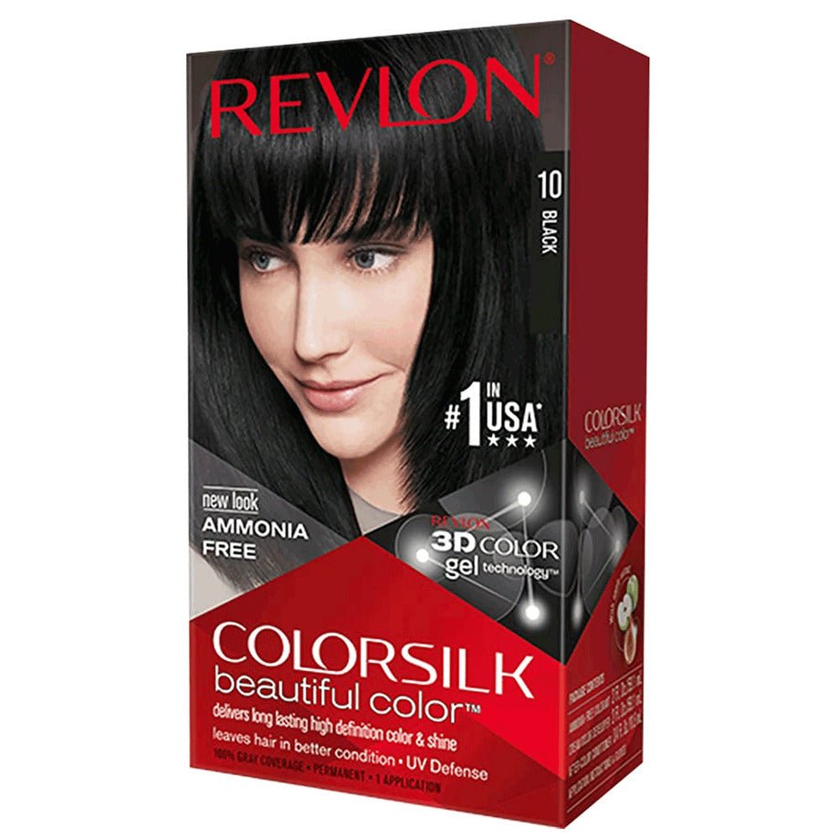 Coloration Cheveux Sublime Revlon Colorsilk - 10 Noir
