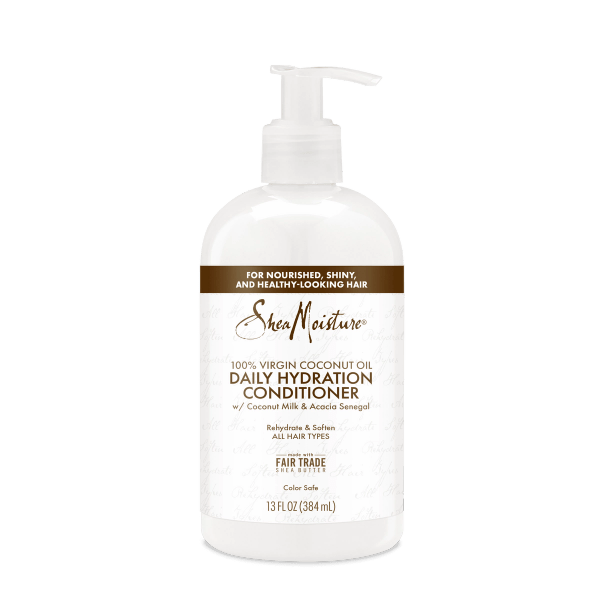 ASSAINISSEUR QUOTIDIEN HYDRATANT À L'HUILE DE COCO VIERGE 100 % SHEAMOISTURE, 384 ML