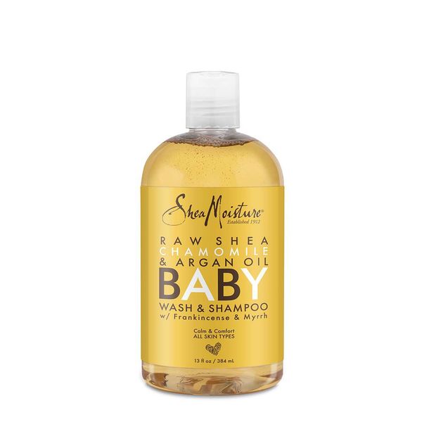 SHEAMOISTURE Shampooing et gel douche bébé au karité brut, à la camomille et à l'huile d'argan 384 ml