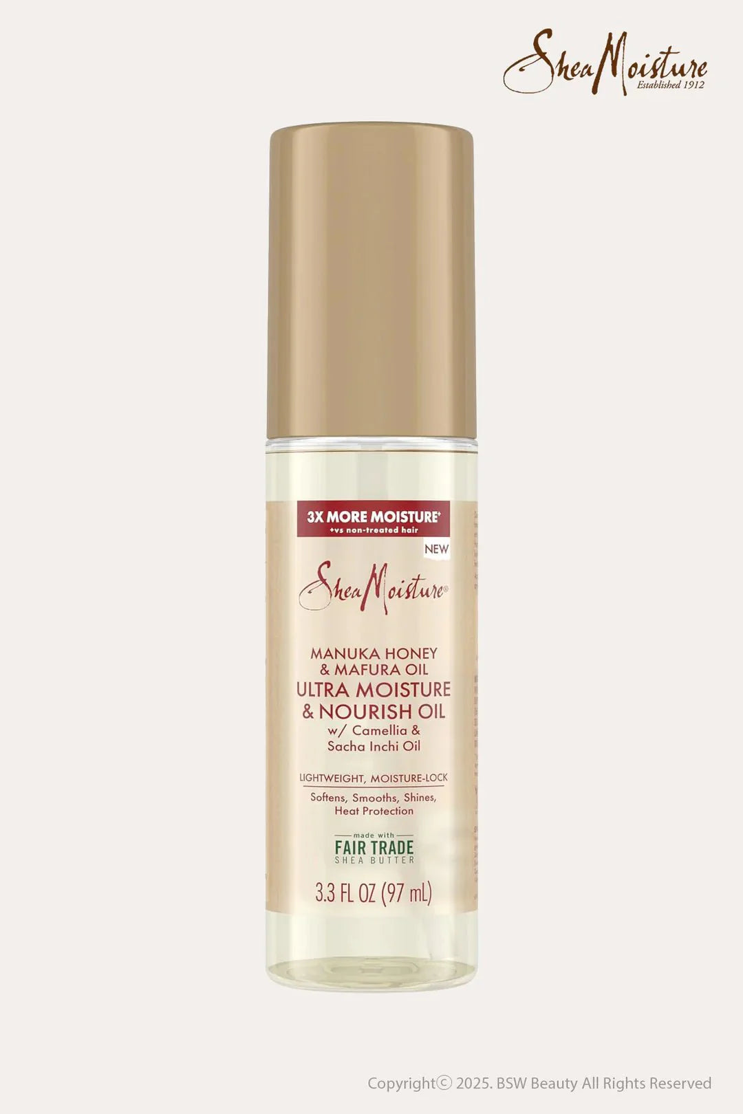 SHEAMOISTURE HUILE ULTRA HYDRATANTE/NOURRISSANTE AU MIEL DE MANUKA 97,5 ML