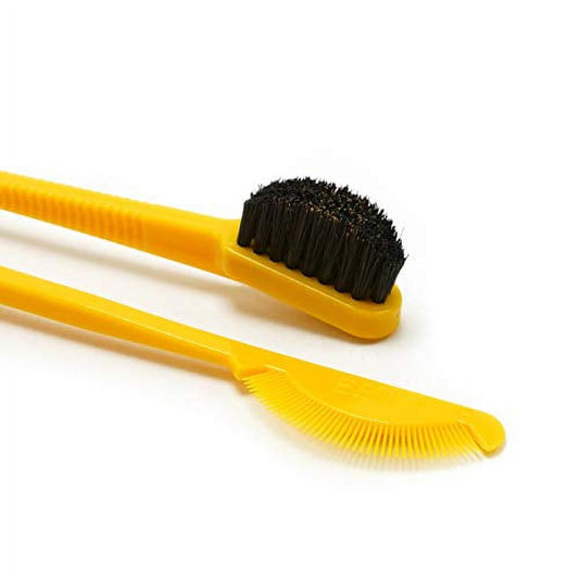 EBIN NEW YORK 24HR EDGE TAMER BRUSH 2IN1 SWINE BRISTLE BRUSH & COMB - XTREME HARD TYPE