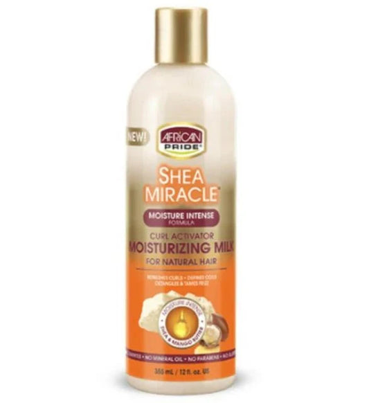 AFRICAN PRIDE SHEA MIRACLE CURL ACTIVATOR MOISTURIZING MILK 12OZ