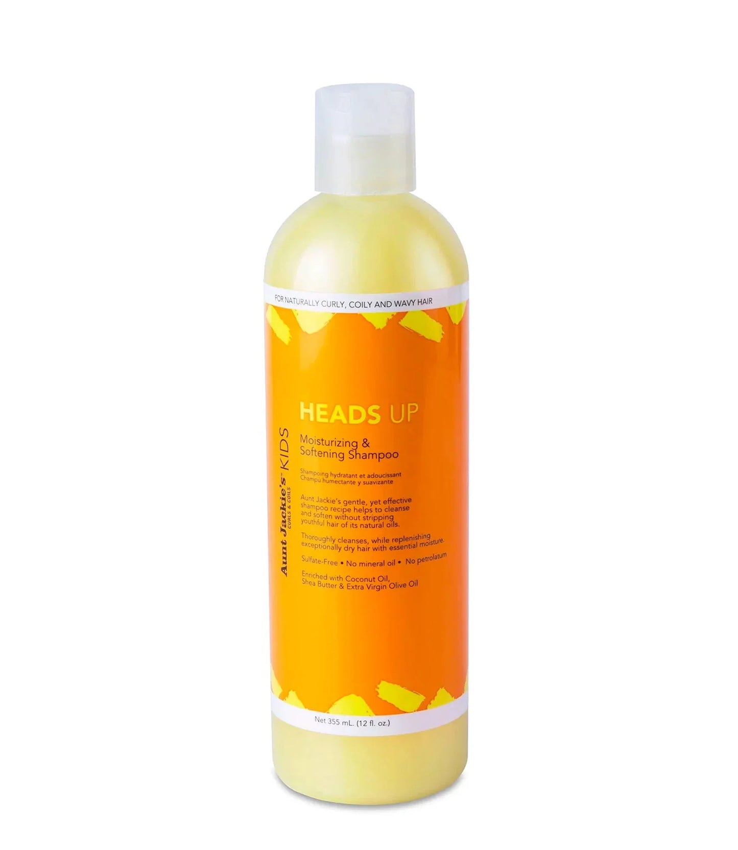 AUNT JACKIE'S KIDS  HEADS UP Moisturizing & Softening Shampoo 12oz