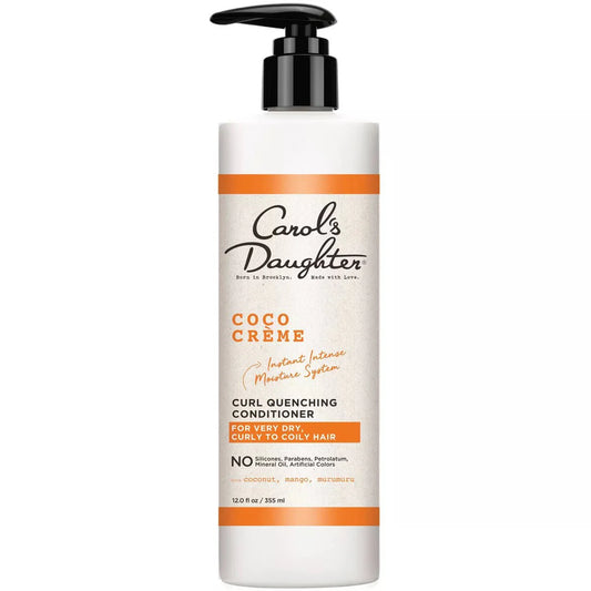 CAROL'S DAUGHTER Coco Creme Curl Quenching Conditioner with Coconut Oil for Very Dry Hair 12 oz