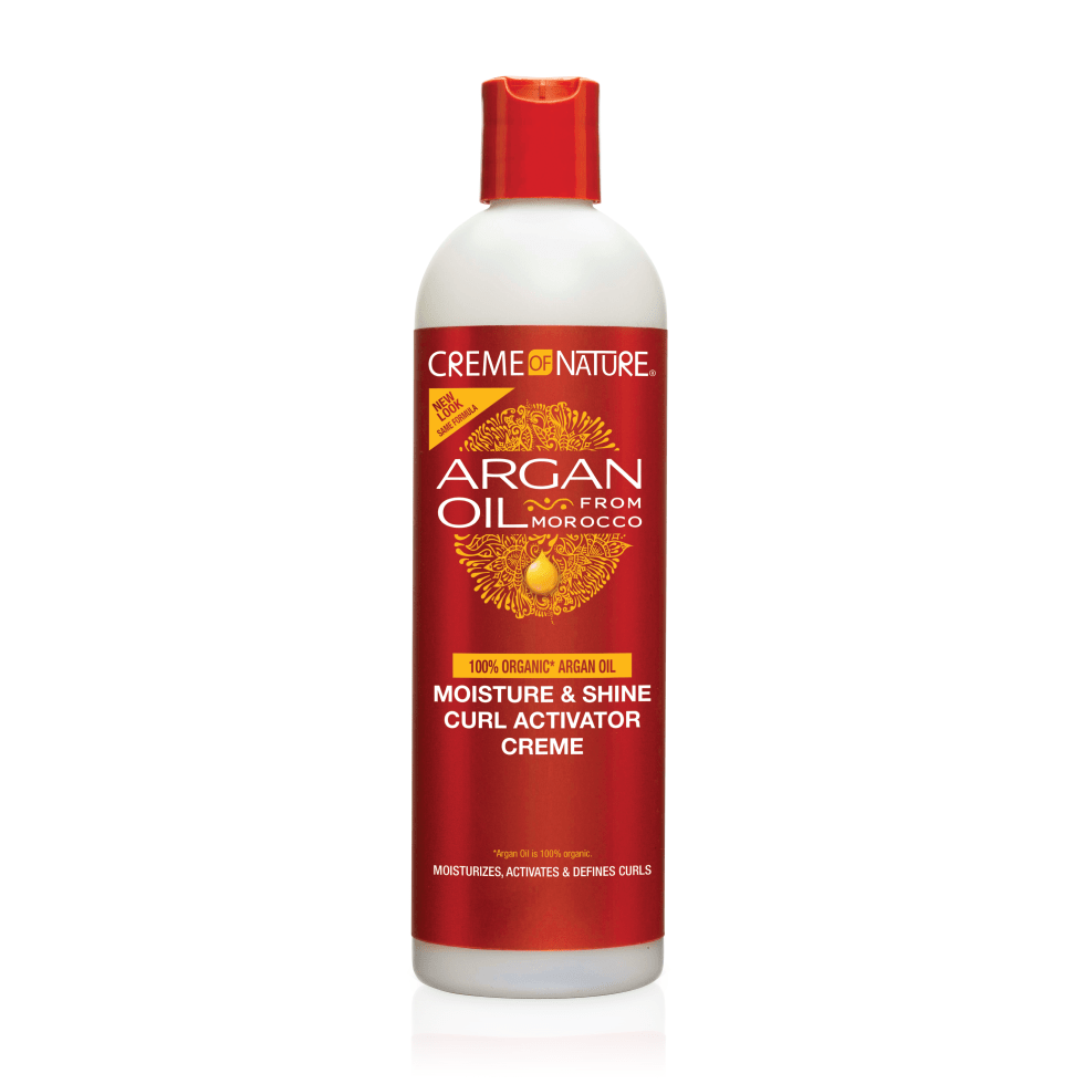 CREME OF NATURE Crème activatrice de boucles hydratation et brillance à l'huile d'argan 340 g