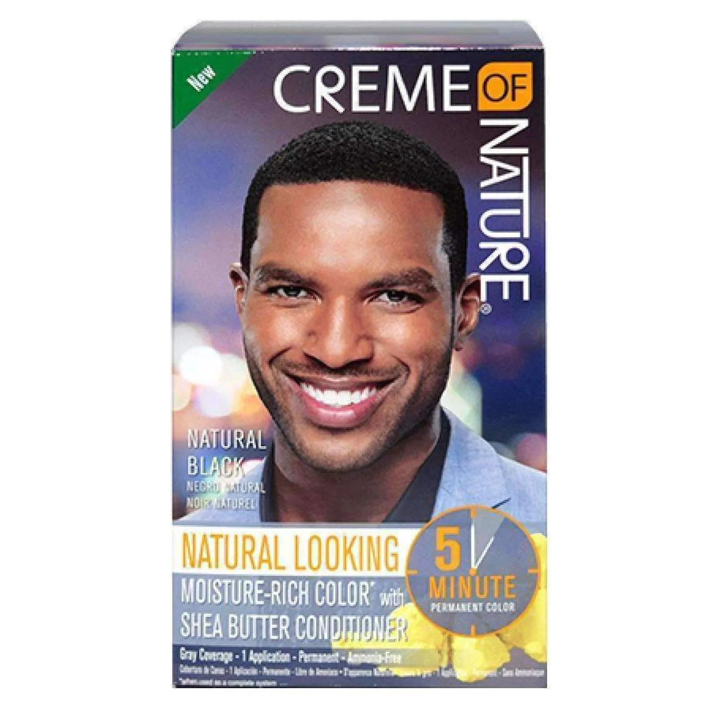 CREME OF NATURE COLORATION CAPILLAIRE RICHE EN HYDRATATION NOIR NATUREL