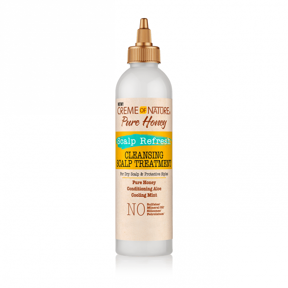 Creme of Nature® PURE HONEY Soin Nettoyant Rafraîchissant pour le Cuir Chevelu 236ml
