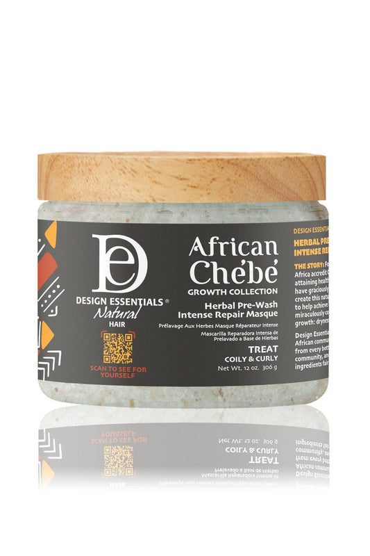 DESIGN ESSENTIALS AFRICAN CHEBE HERBAL PRE WASH INTENSE REPAIR MASQUE 12OZ