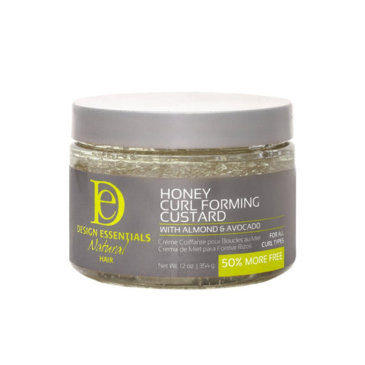 DESIGN ESSENTIALS ALMOND & AVOCADO HONEY CURL FORMING CUSTARD 12OZ