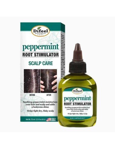 SOIN STIMULATEUR DE RACINES À LA MENTHE POIVRÉE POUR CUIR CHEVELU DI FEEL 2.5OZ