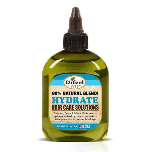 DIFEEL 99% Solutions capillaires naturelles - Huile capillaire hydratante 7.1 oz