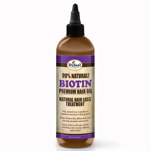 Huile capillaire naturelle de qualité supérieure à la biotine DIFEEL 236 ml