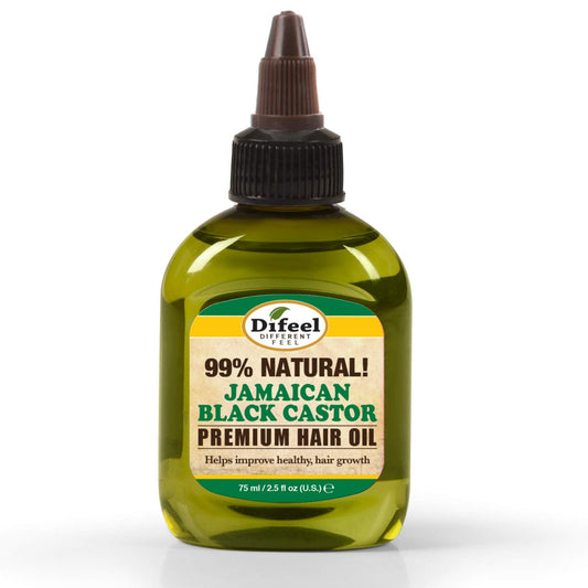 HUILE PREMIUM STIMULATRICE DE POUSSE DE CHEVEUX RICIN NOIR DE JAMAÏQUE DIFEEL 2.5OZ