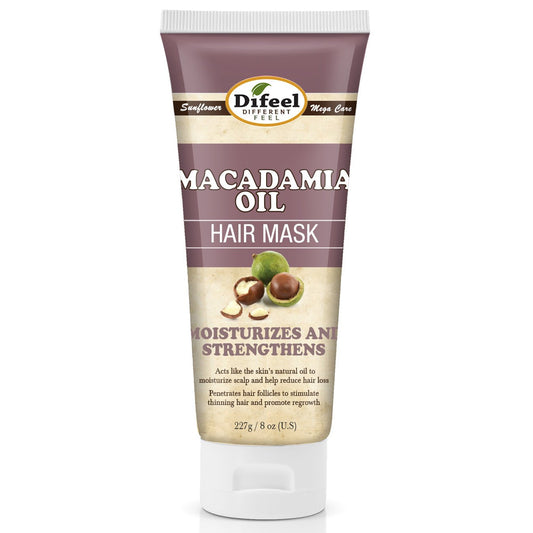MASQUE CAPILLAIRE PREMIUM DIFEEL HUILE DE MACADAMIA 8OZ