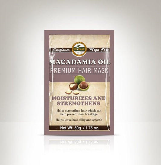 Masque Capillaire Revitalisant Profond Premium DIFEEL - Huile de Macadamia 50 ml