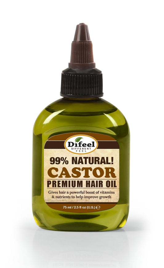 Huile capillaire naturelle de qualité supérieure DIFEEL - Huile capillaire de ricin 75 ml