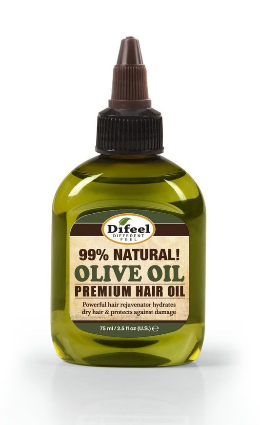 DIFEEL Huile Capillaire Naturelle Premium - Huile d'Olive 2.5OZ