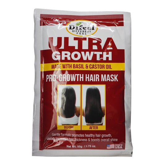 DIFEEL Ultra Growth Masque Capillaire Basilic et Huile de Ricin Sachet 49,6g