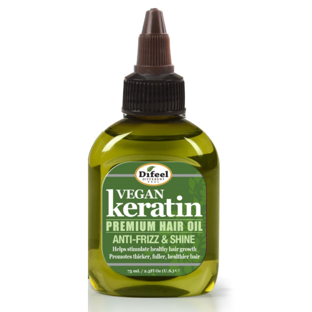 Huile capillaire DIFEEL Vegan Kératine Premium - Anti-frisottis & Brillance 75 ml