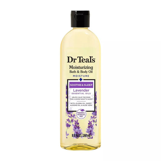 DR TEAL'S BATH & BODY OIL LAVENDER OIL 8.8OZ