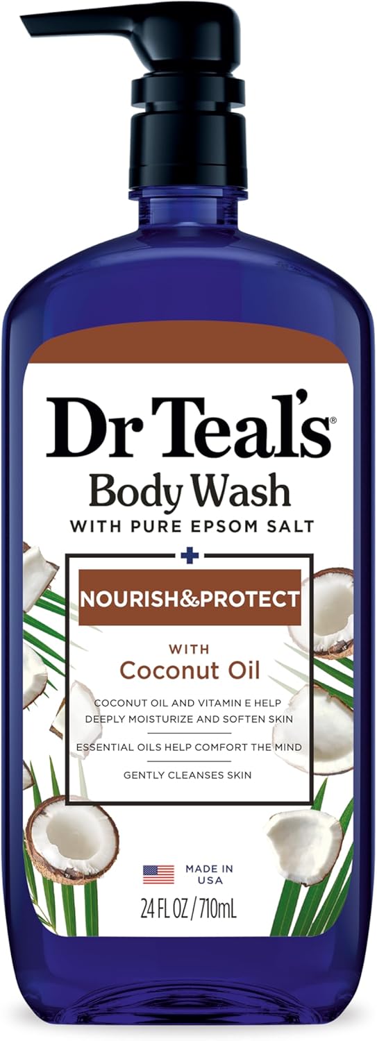 DR TEAL'S GEL DOUCHE HUILE DE COCO 709ML