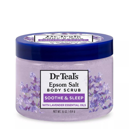 Dr Teal's Exfoliate & Renew Lavender Epsom Salt Body Scrub 16oz