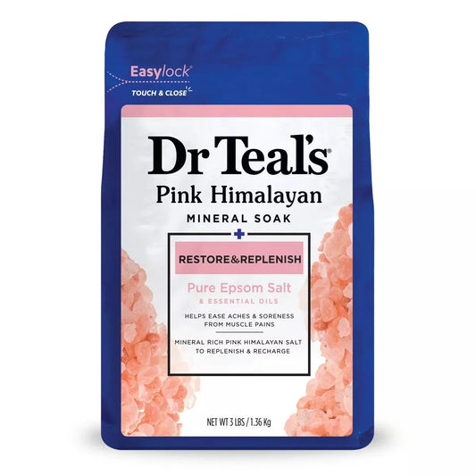 DR TEAL'S MINERAL SOAK PINK HIMALAYAN 3LBS