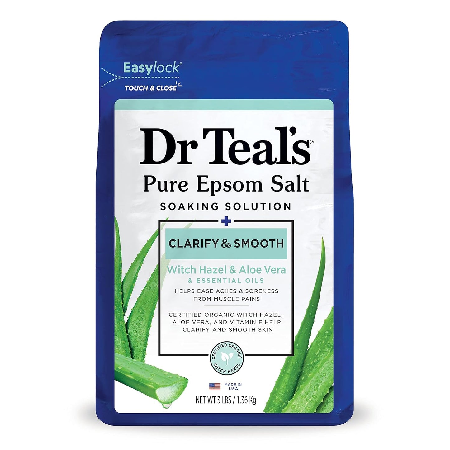DR TEAL'S SOLUTION DE TREMPAGE CLARIFIANTE & LISSANTE 1,36 KG