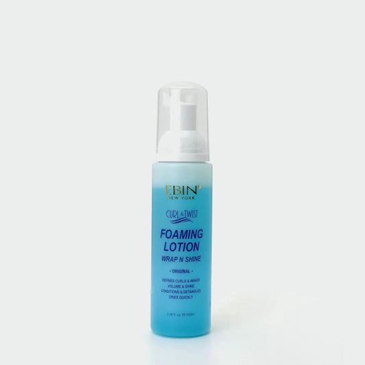 EBIN ORIGINAL CURL & TWIST FOAMING LOTION WRAP N SHINE 3.38OZ