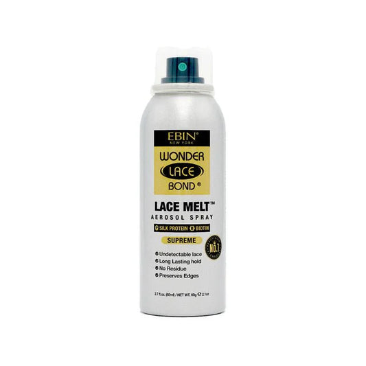 EBIN SUPREME WONDER LACE BOND LACE MELT AEROSOL SPRAY SILVER 2.7OZ