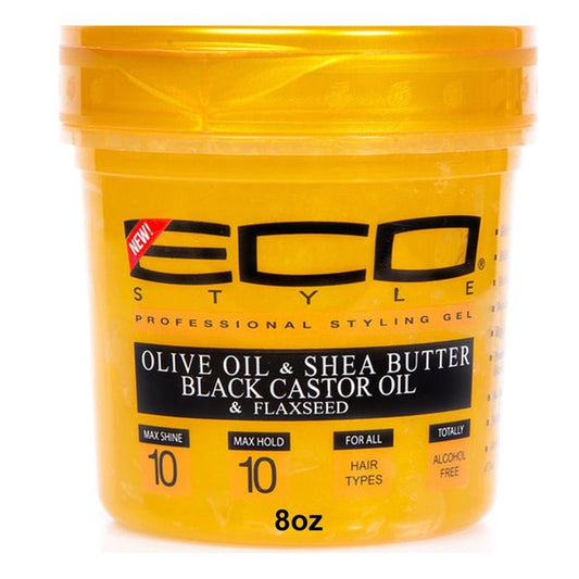 ECO Styling Gel Gold Olive Oil & Shea Butter Black Castor Oil & Flaxseed 32oz
