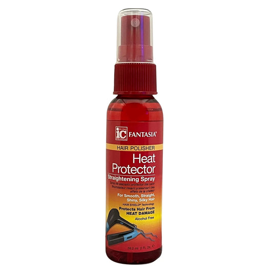 FANTASIA HAIR POLISHER HEAT PROTECTOR STRAIGHTENING SPRAY 2OZ