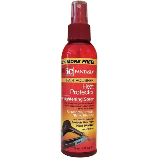 FANTASIA HAIR POLISHER HEAT PROTECTOR STRAIGHTENING SPRAY 6OZ