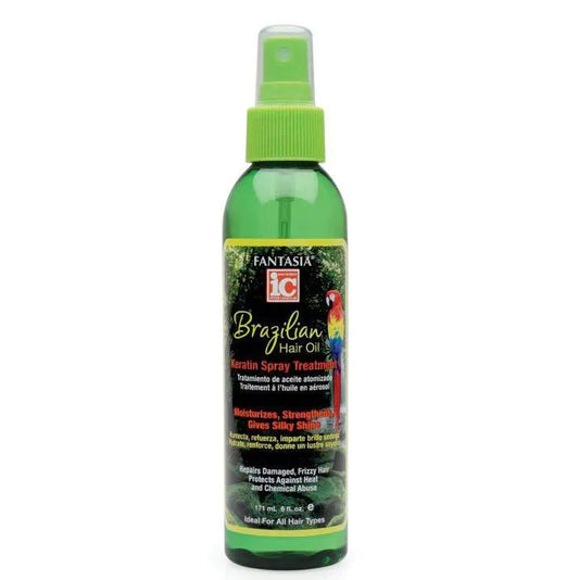 Fantasia IC BRAZILIAN HAIR OIL KERATIN SPRAY TREATMENT 6 OZ