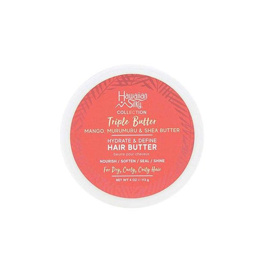 HAWAIIAN SILKY Triple Butter Hydrate & Define Hair Butter 4OZ