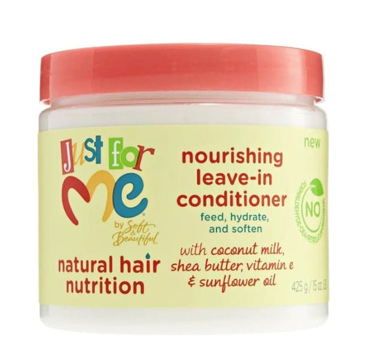 JUST FOR ME Natural Hair Nutrition Nourishing Leave-IN Conditioner 16OZ